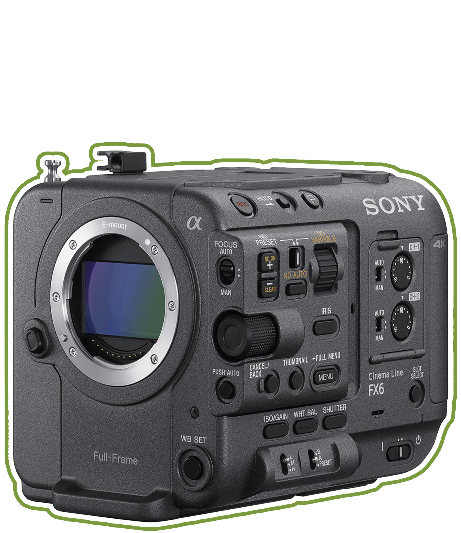 Sony FX6 Full-Frame Camera Body
