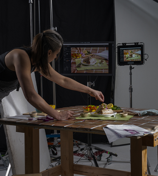 Behind the Scenes Cyclone White Cyc Studio 50x 20 Photography and video production studio food shoot macro Scottsdale AZ