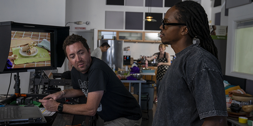 Behind the Scenes Cyclone White Cyc Studio 50x 20 Photography and video production studio food shoot downtown AZ 1