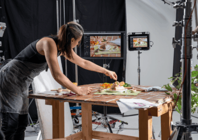 Behind the Scenes Cyclone White Cyc Studio 50x 20 Photography and video production studio food shoot macro Scottsdale AZ