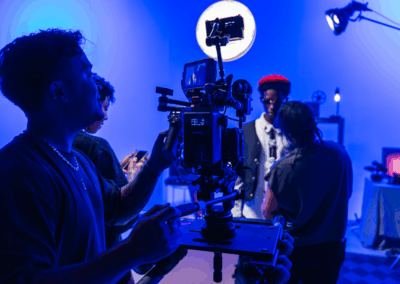 Behind the Scenes Cyclone White Cyc Studio 50x 20 Photography and video production studio glendale AZ