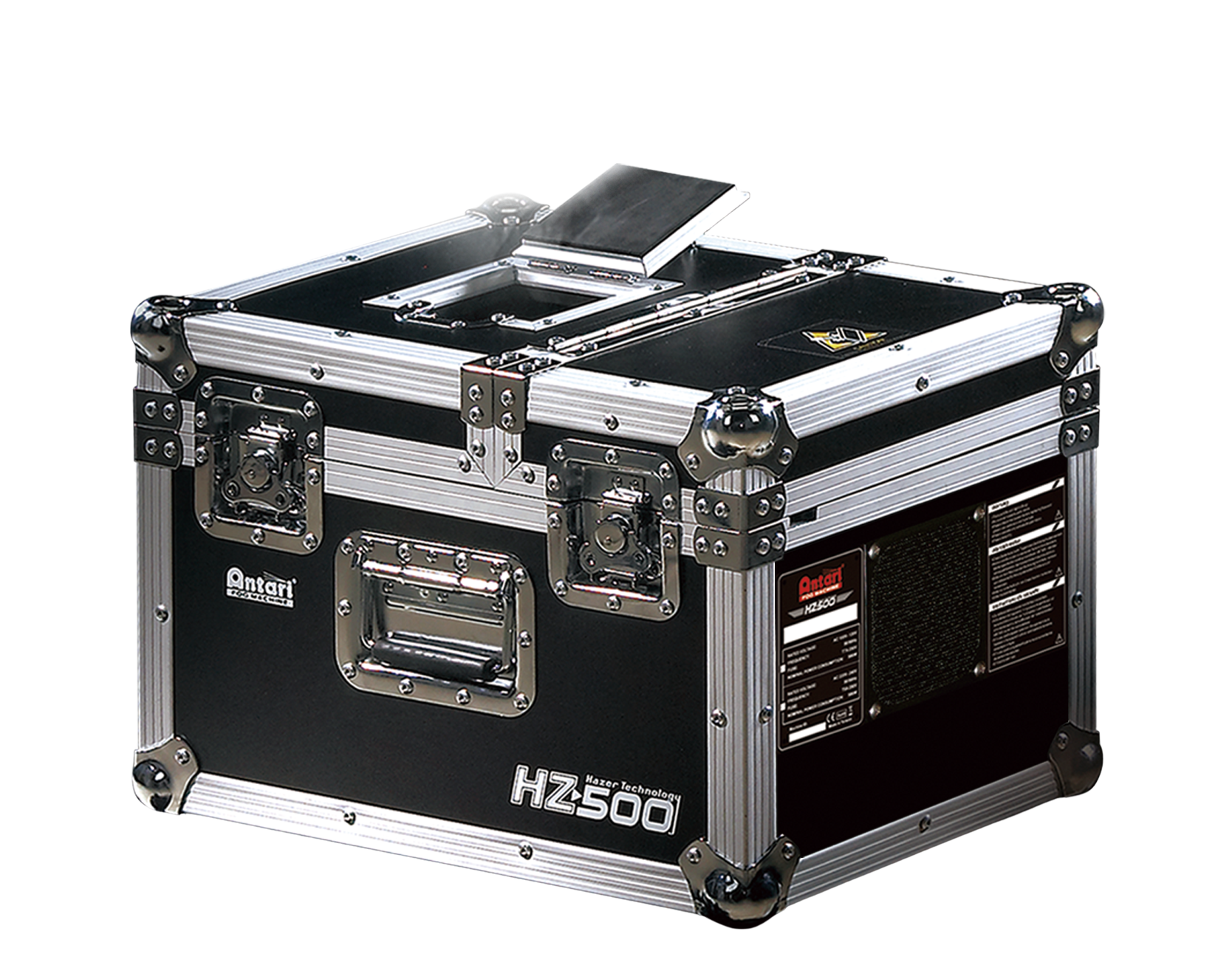 The Antari HZ-500 is a professional-grade haze machine designed for film, television, and stage environments where a fine, even haze is required. It produces a consistent atmospheric effect that enhances lighting beams without overwhelming the set. Housed in a flight case for durability and quiet operation, the HZ-500 outputs up to 3,000 cubic feet of haze per minute and features DMX control for seamless integration into production workflows.